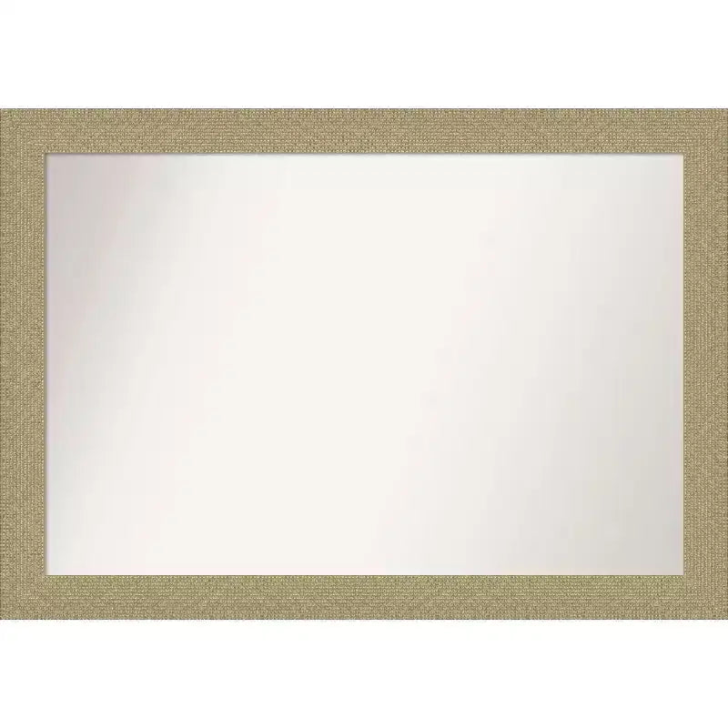 40" x 28" Non-Beveled Mosaic Gold Wall Mirror - Amanti Art
