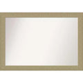 40" x 28" Non-Beveled Mosaic Gold Wall Mirror - Amanti Art