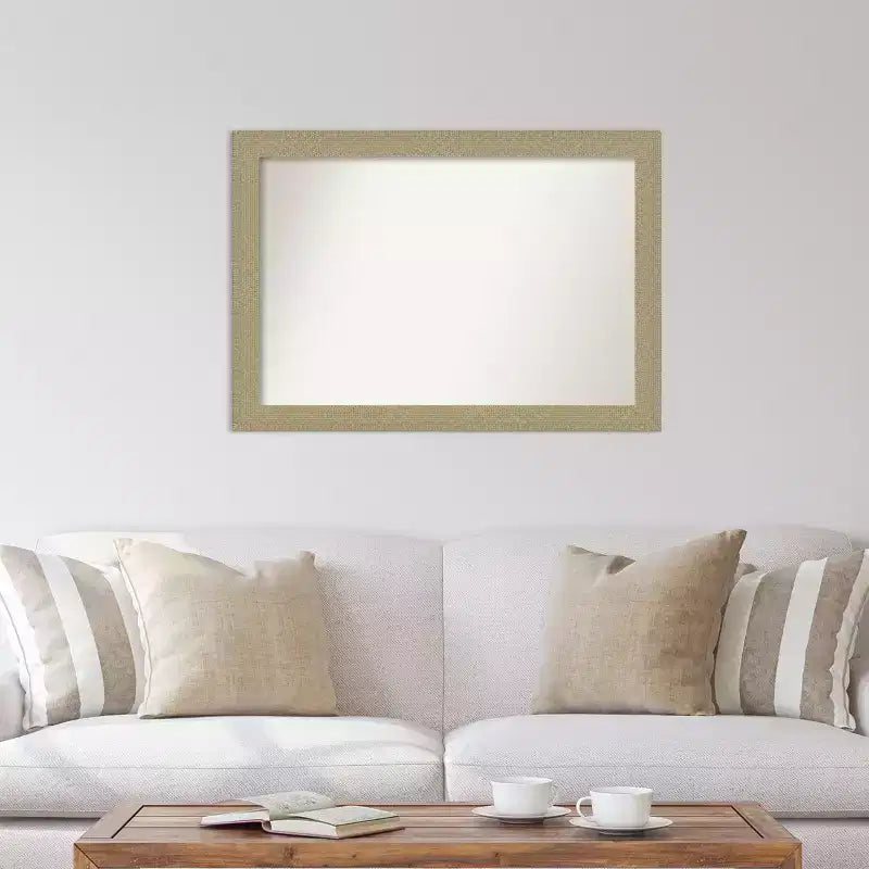 Miroir mural doré sans biseau