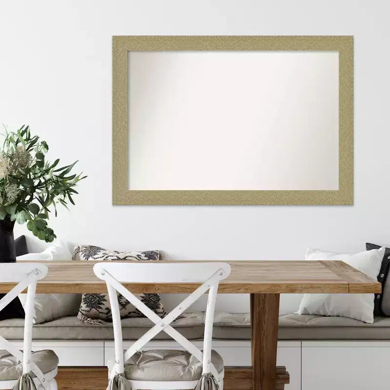 Miroir mural doré sans biseau