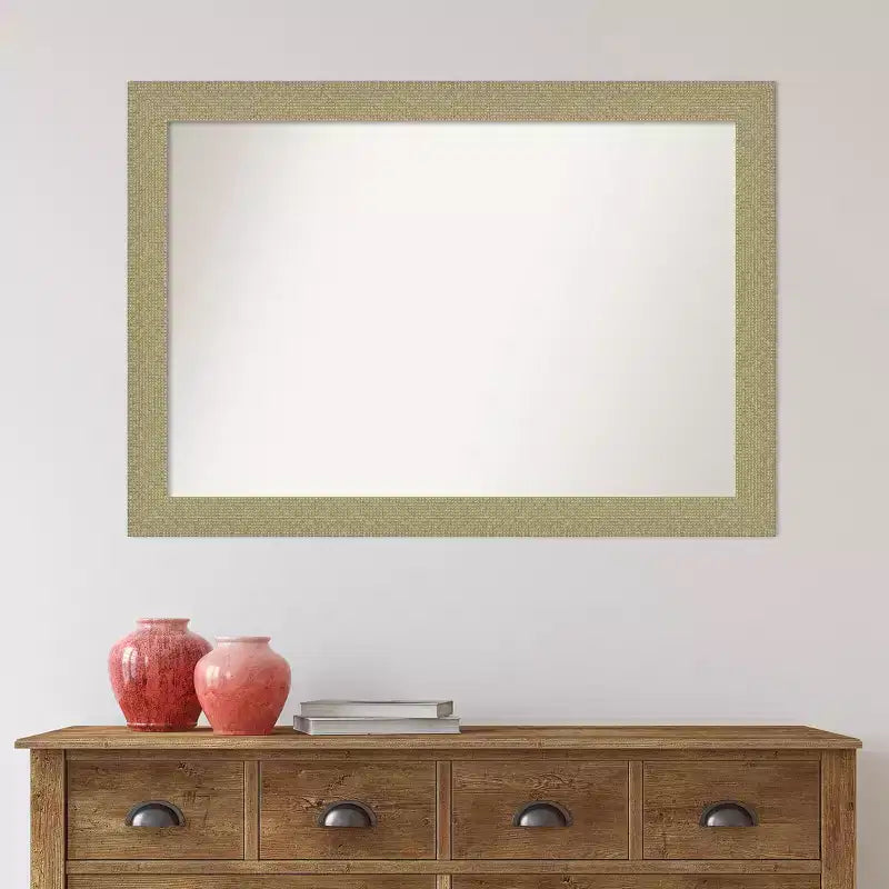Miroir mural doré sans biseau