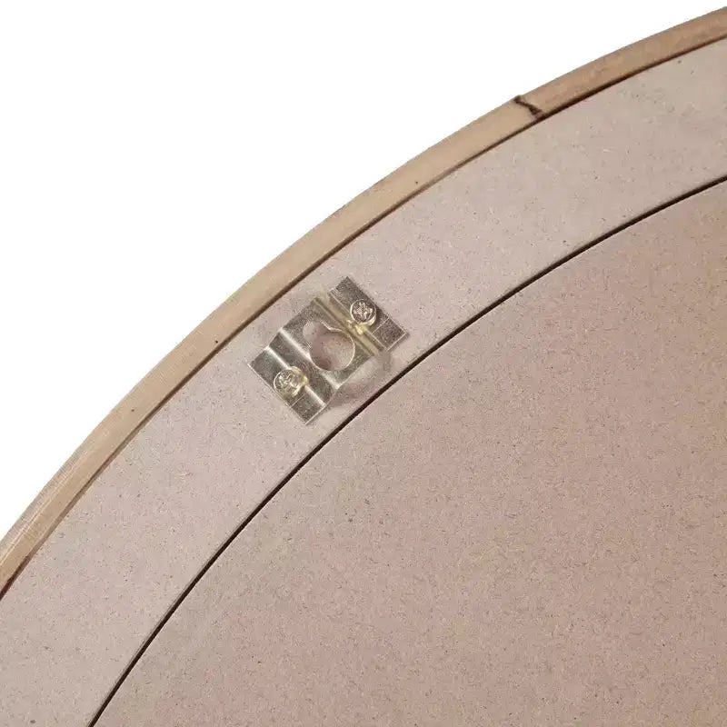 Miroir Mural Rond en Rotin Naturel : Décor Nautique Tressé à la Main, Aucun Assemblage Requis