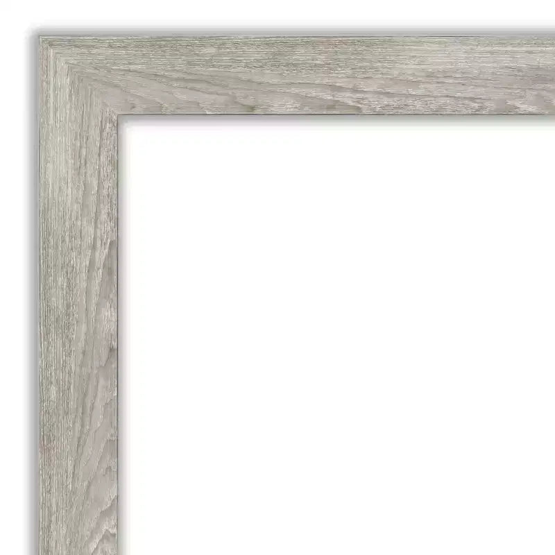 Miroir mural étroit gris colombe mat non biseauté