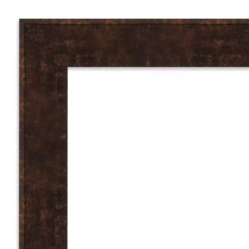 Miroir mural étroit en bronze non biseauté