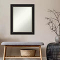 Miroir mural en bronze frotté non biseauté : Rectangle moderne avec quincaillerie de montage incluse
