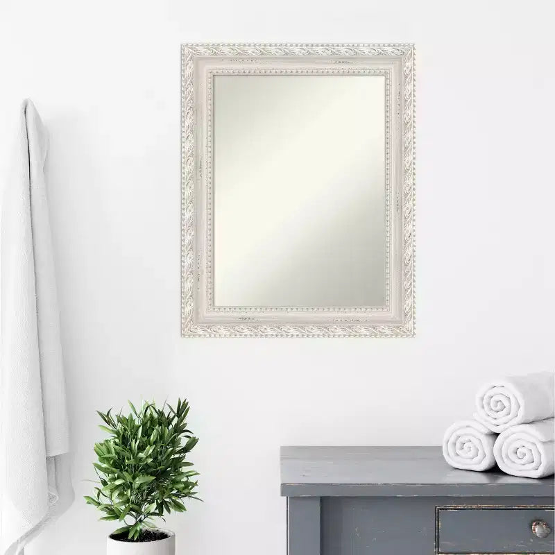 Miroir mural en bois rectangulaire moderne sans assemblage