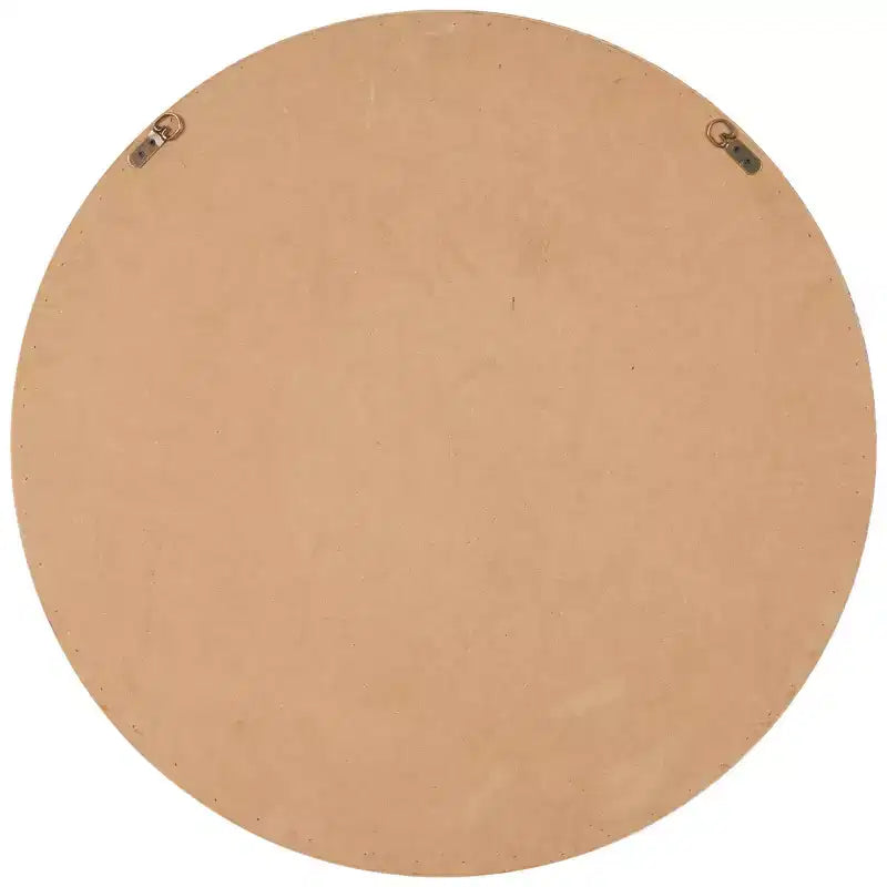 Miroir mural à carreaux tissé à la main en bois, 32"x32", marron