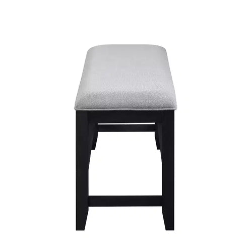 Yves Counter Bench Rubbed Charcoal - Steve Silver Co.