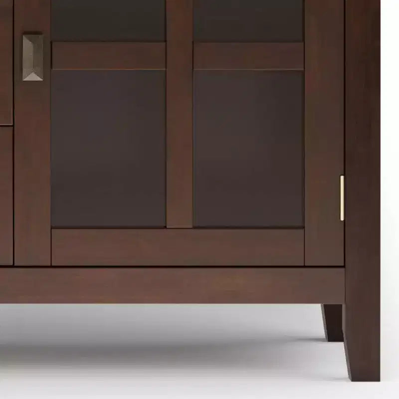 Bahut Russet Brown : Bois massif 3 tiroirs 2 portes