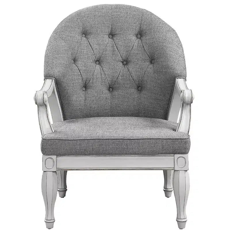 Fauteuil d'appoint : Rembourrage en coton capitonné Aucun assemblage requis