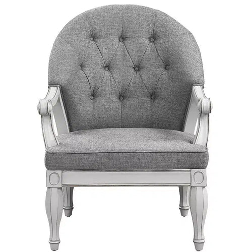 Fauteuil d'appoint : Rembourrage en coton capitonné Aucun assemblage requis
