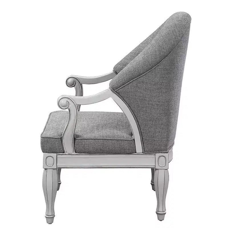 Fauteuil d'appoint : Rembourrage en coton capitonné Aucun assemblage requis