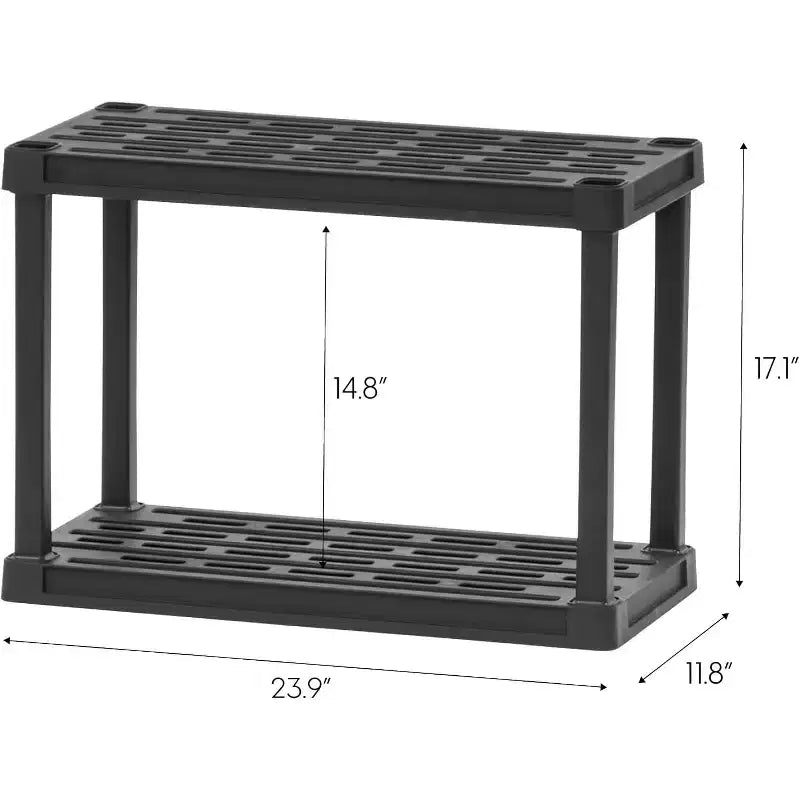 Étagère de rangement en plastique pour garage, intérieur/extérieur