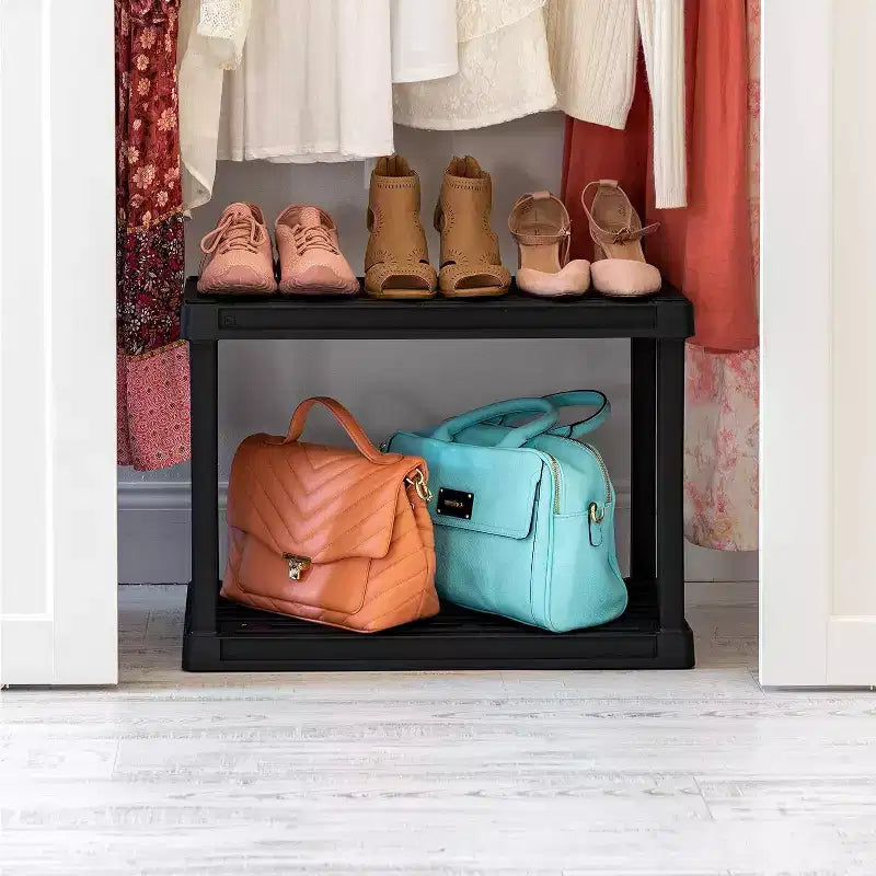 Étagère de rangement en plastique pour garage, intérieur/extérieur