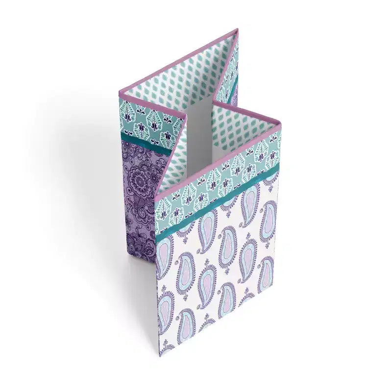 Panier à linge pliable aqua/lilas/violet