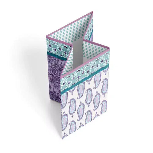Panier à linge pliable aqua/lilas/violet