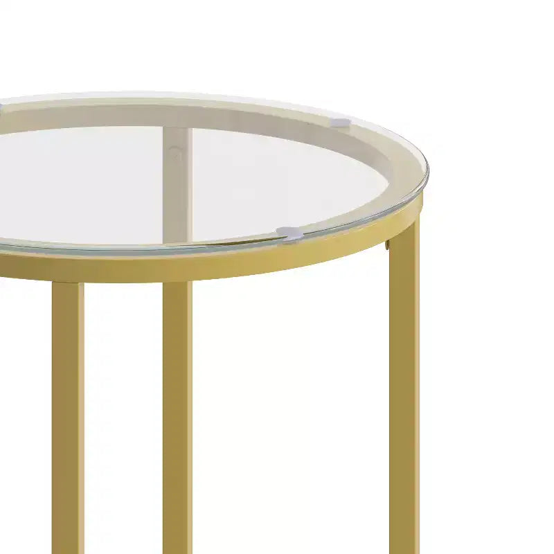 Table basse de salon en verre avec piètement en métal entrecroisé