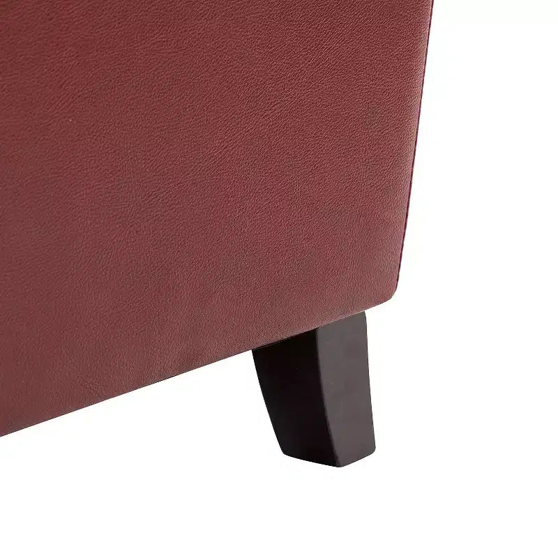 Fauteuil inclinable moderne en cuir véritable avec garniture de clous décoratifs de style vintage pour le salon et la chambre à coucher