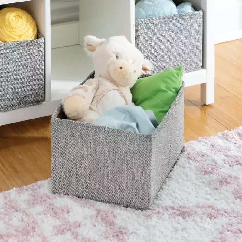 Livre et Bac de Rangement : Étagère à Livres pour Enfants avec Présentoir et Bacs en Tissu