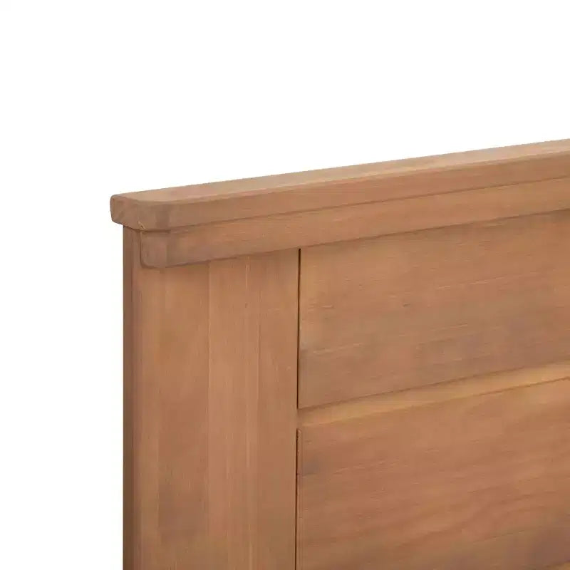 Lit de style ferme avec tête de lit à panneaux Lit plate-forme en bois massif