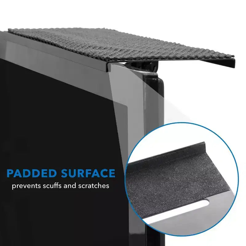 Étagère murale au-dessus de la télévision | Étagère supérieure d'écran réglable pour décodeur ou appareil de streaming | Plateforme antidérapante de 30,5 cm de large | 6,2 kg