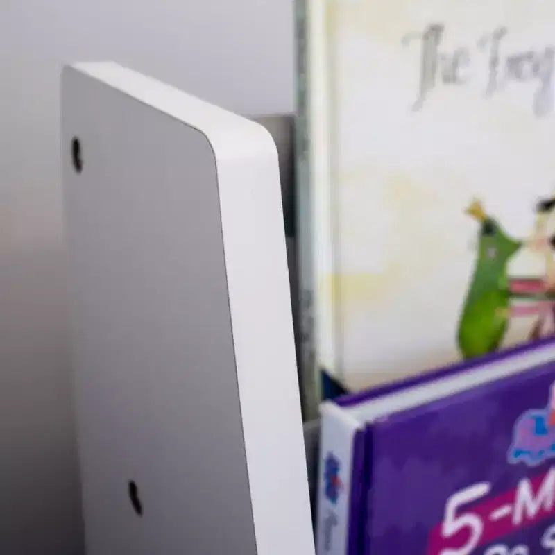 Étagère à livres 4 niveaux pour enfants avec bacs de rangement en tissu
