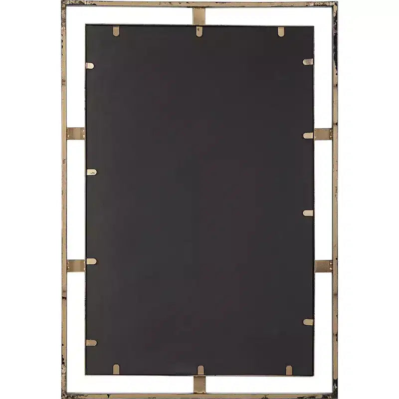 Miroir mural rectangulaire bronze vieilli 22 x 32