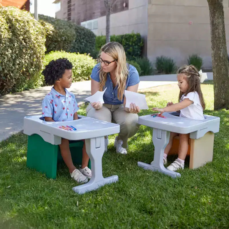 Accessoire de bureau pour mobilier enfant gris clair