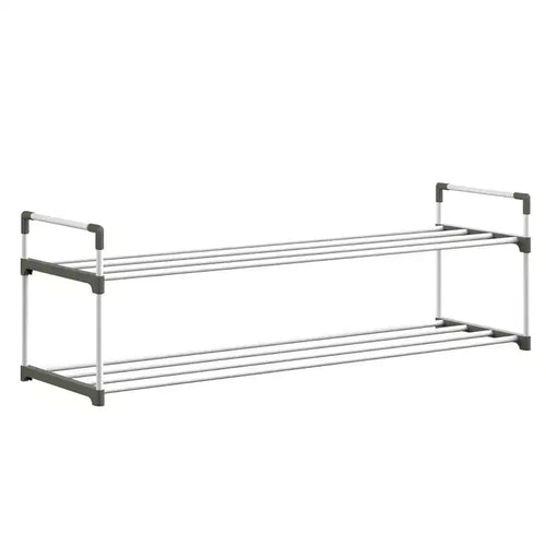 Home-Complete 2-Tier Shoe Rack for 10 Pairs White