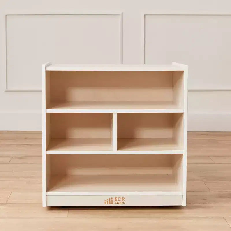 Meuble de rangement à roulettes pour blocs de construction, petit mobilier de classe