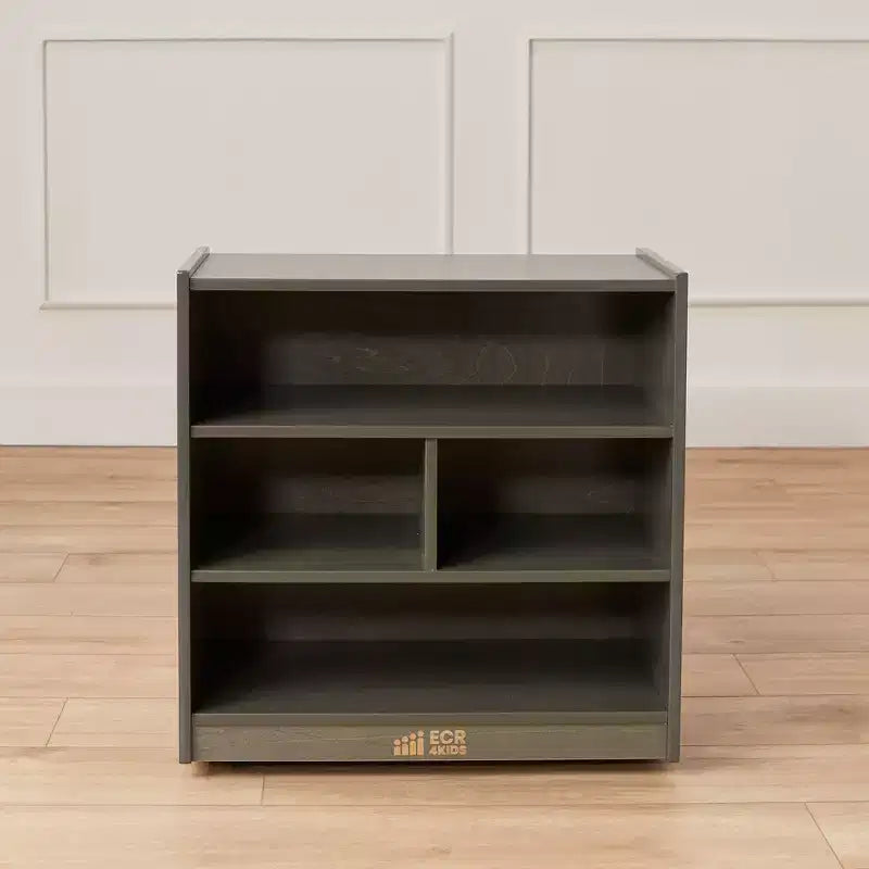 Meuble de rangement à roulettes pour blocs de construction, petit mobilier de classe