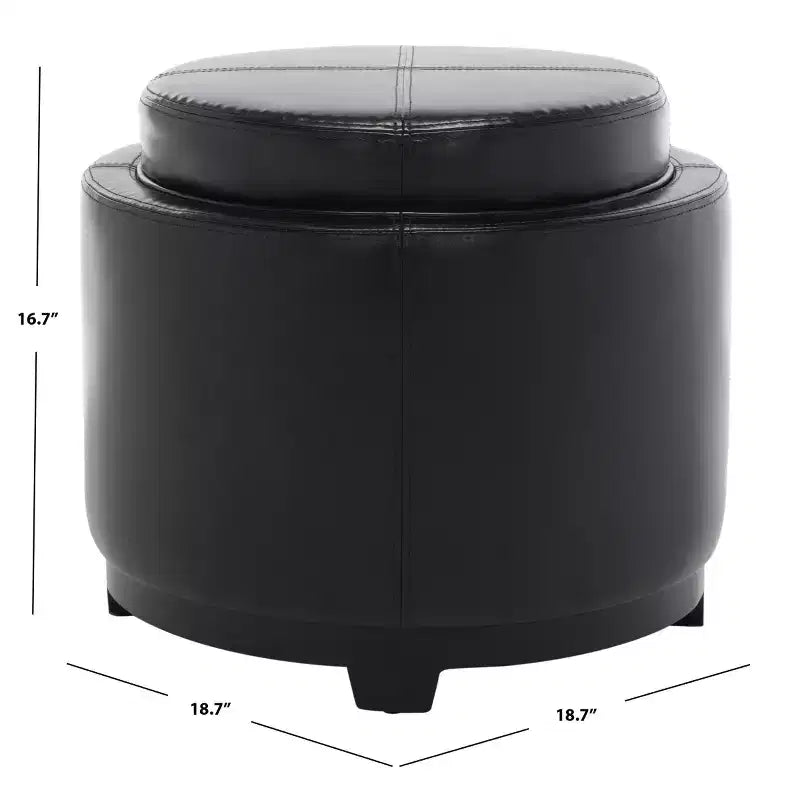Pouf plateau rond
