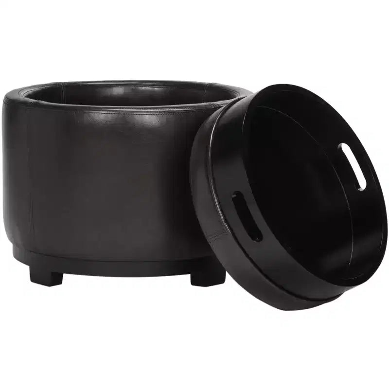 Pouf plateau rond