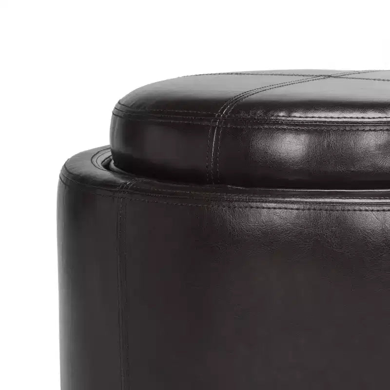 Pouf plateau rond