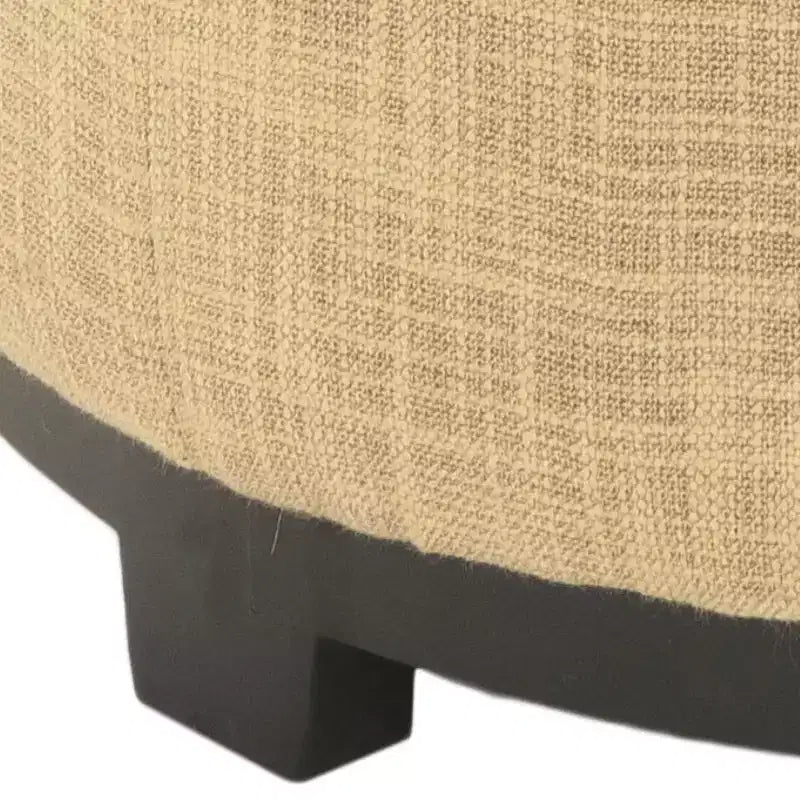 Pouf plateau rond