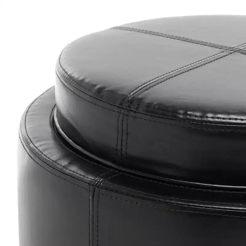Pouf plateau rond