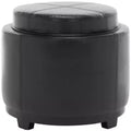 Chelsea Round Tray Ottoman - HUD8232 - Safavieh Couture