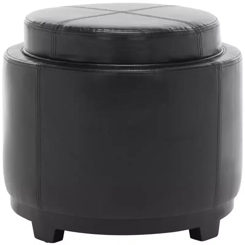 Chelsea Round Tray Ottoman - HUD8232 - Safavieh Couture