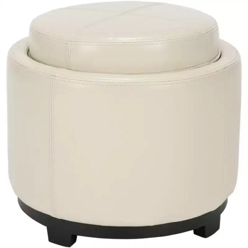 Pouf plateau rond