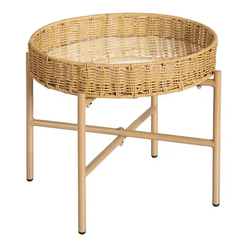 Kaplan Early Learning Washable Wicker Mirrored Table