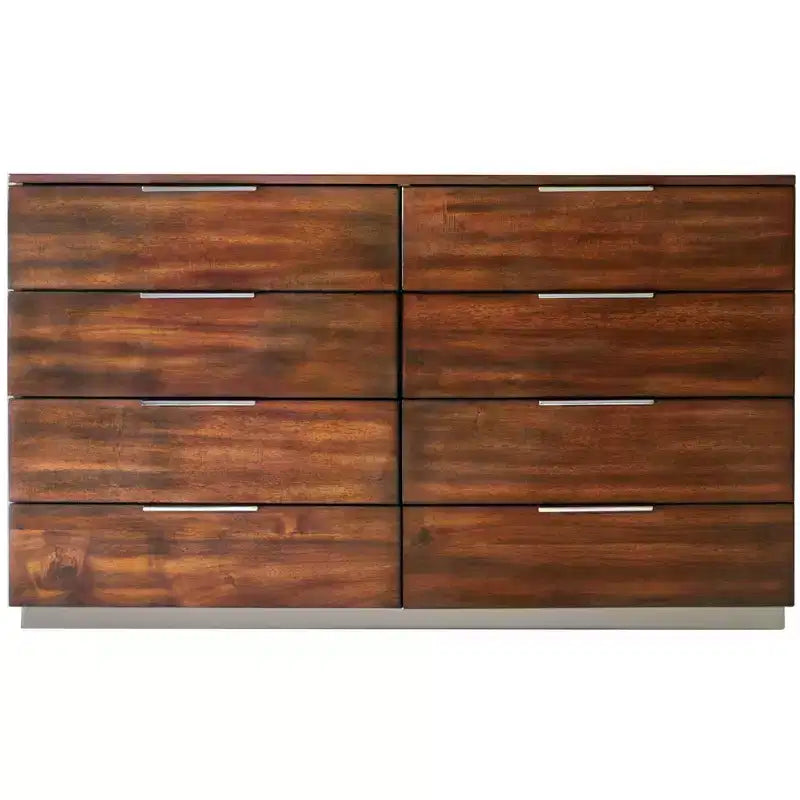 Brylin 8 Drawer Modern Dresser - SFV2112 - Dark Walnut - Safavieh Couture