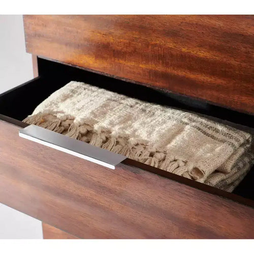 Commode moderne à 8 tiroirs - Noyer foncé