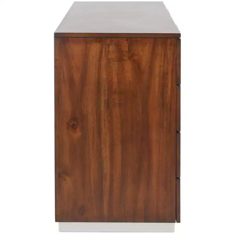 Commode moderne à 8 tiroirs - Noyer foncé