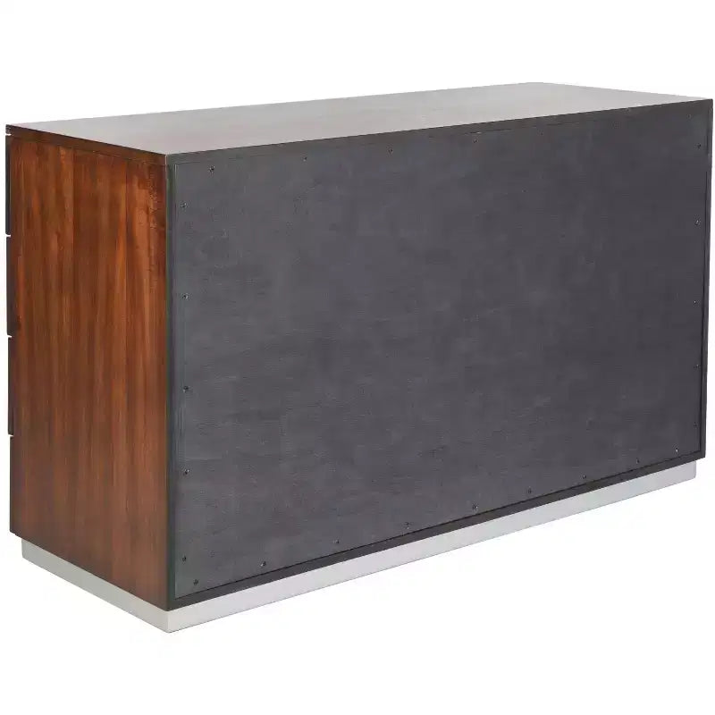 Commode moderne à 8 tiroirs - Noyer foncé