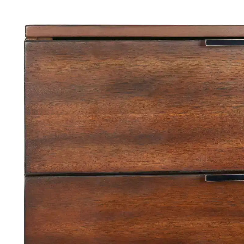 Commode moderne à 8 tiroirs - Noyer foncé