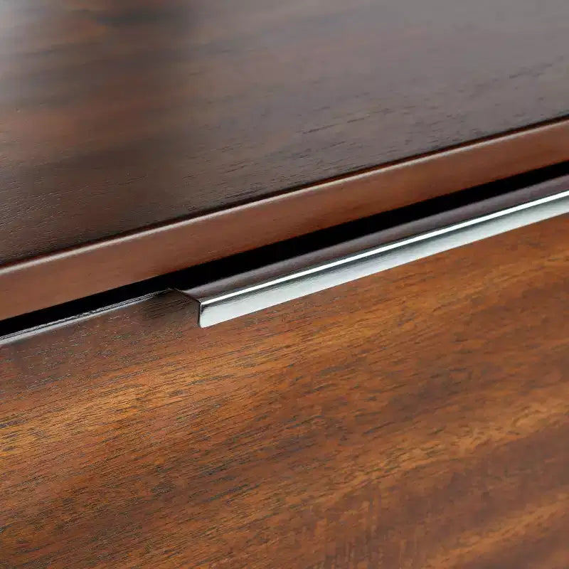 Commode moderne à 8 tiroirs - Noyer foncé