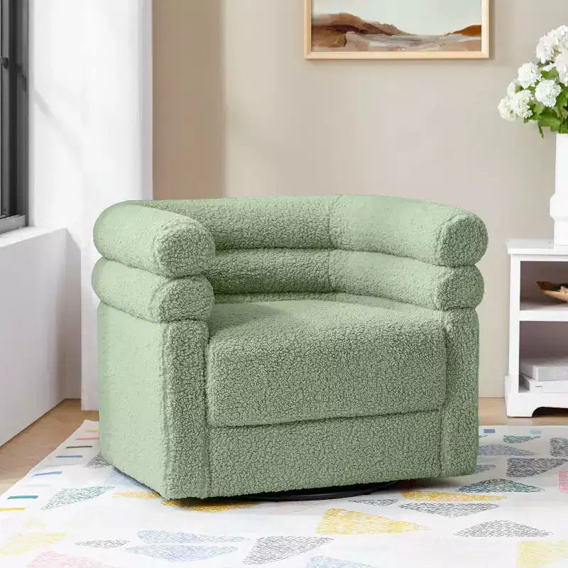 Fauteuil pivotant moderne avec un oreiller