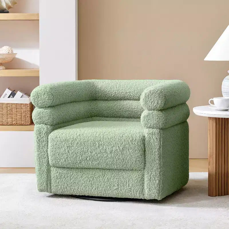 Fauteuil pivotant moderne avec un oreiller