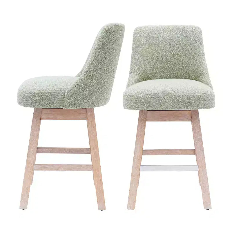 Tabouret de bar pivotant et rembourré