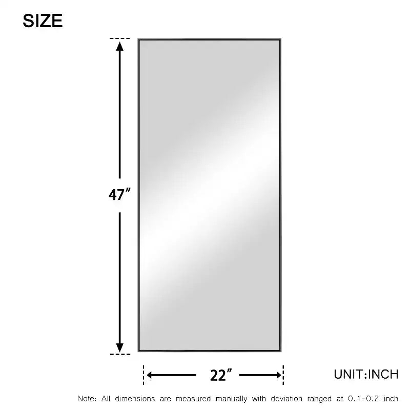 Miroir mural décoratif suspendu, rectangulaire moderne, en aluminium noir à bord fin